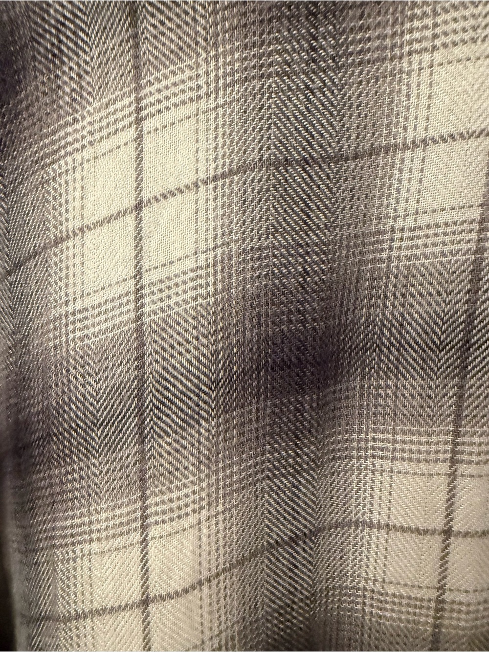 Rails Women’s Smoke Ivory Shadow Plaid Button-Up Shirt Size Medium - Picture 4 of 5
